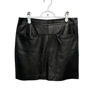 GRAHAM & SPENCER Lambskin Leather Mini Skirt